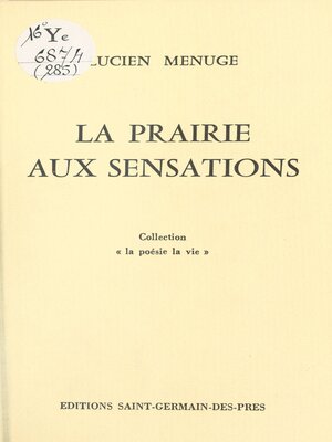 cover image of La prairie aux sensations